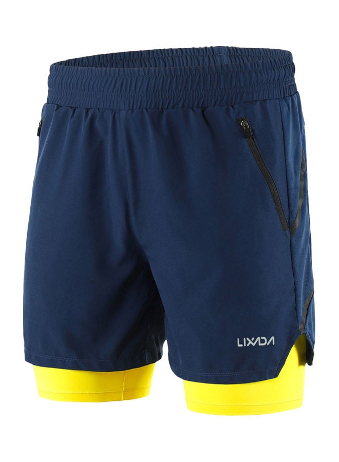 LIXADA Men 2 in 1 Quick Drying Breathable Jogging Shorts L  - Image 1
