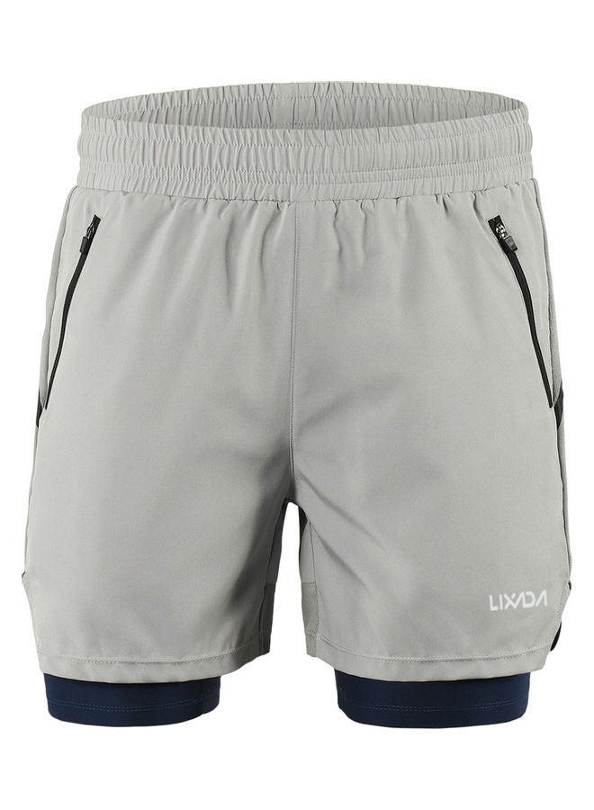 LIXADA Men 2 in 1 Quick Drying Breathable Jogging Shorts XL - Image 2