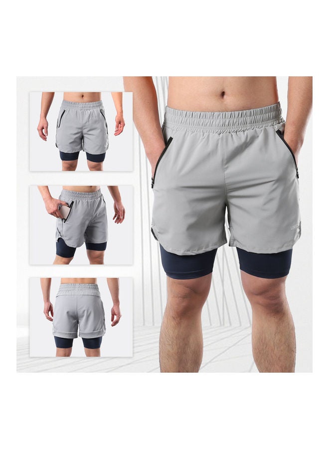 LIXADA Men 2 in 1 Quick Drying Breathable Jogging Shorts XL - Image 4