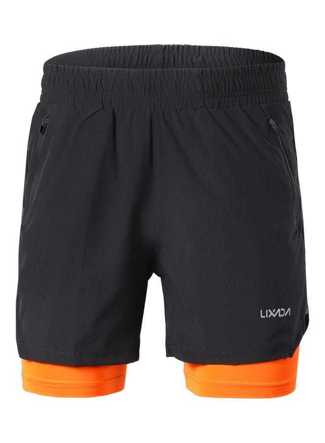 LIXADA - Men 2 in 1 Quick Drying Breathable Jogging Shorts L - Image 1