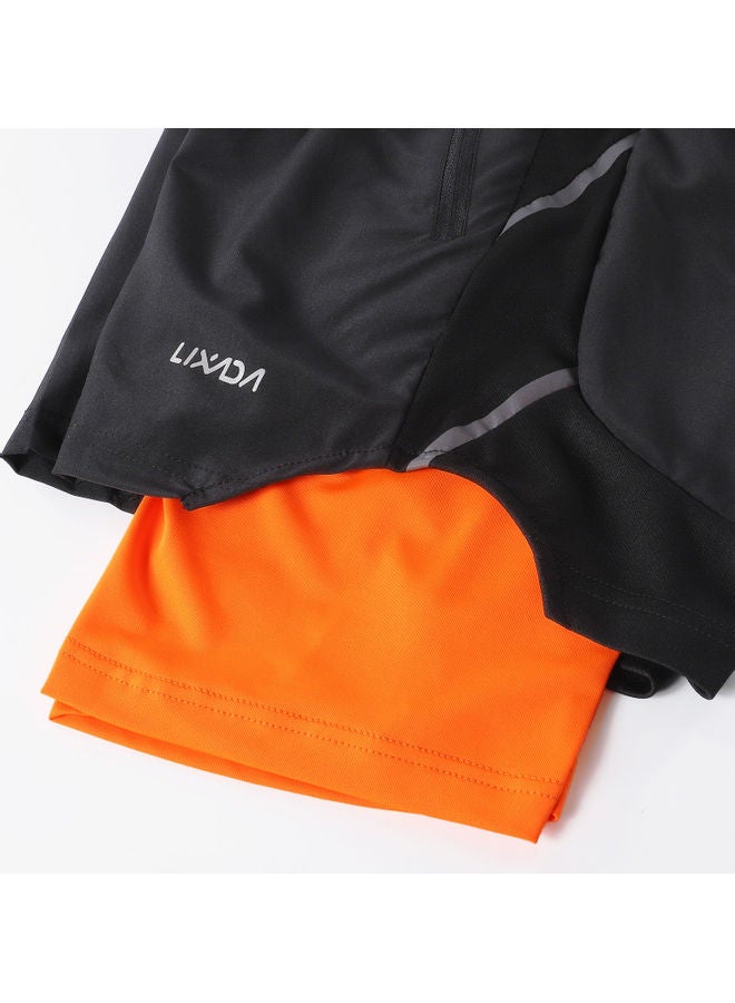 LIXADA - Men 2 in 1 Quick Drying Breathable Jogging Shorts L - Image 1