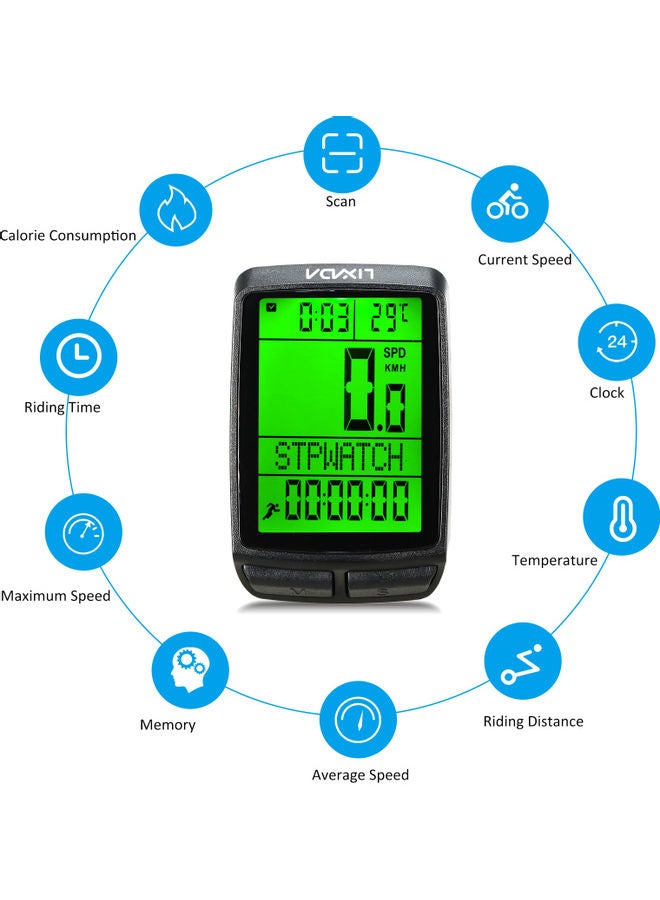 LIXADA Wireless Multi Functional LCD Screen Speedometer  - Image 4
