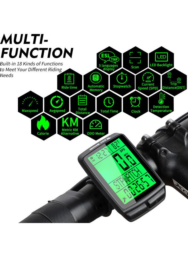 WEST BIKING - Wireless Bicycle Speedometer - Image 1