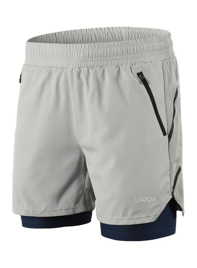 LIXADA - Men 2 in 1 Quick Drying Breathable Jogging Shorts XXL - Image 1