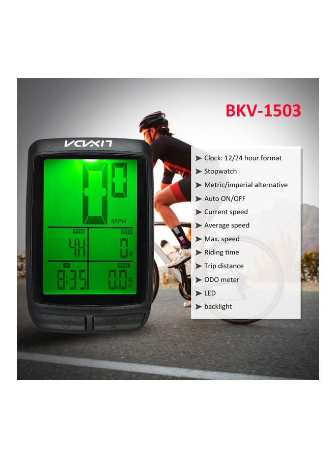 LIXADA - Wireless Multi Functional LCD Screen Speedometer - Image 1