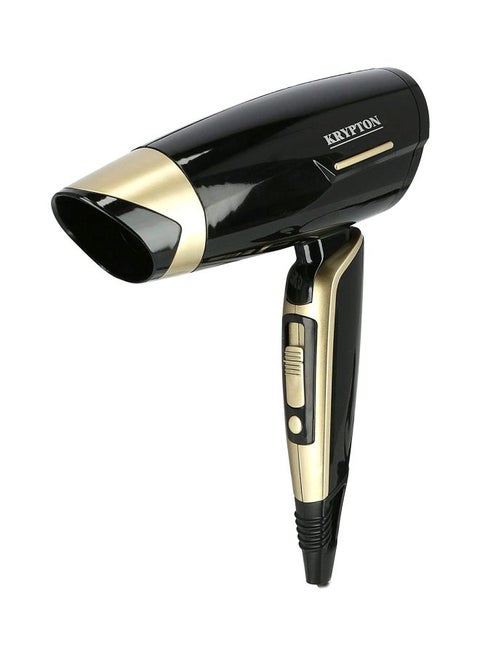 Powerful Hair Dryer With Concentrator Gold/Black