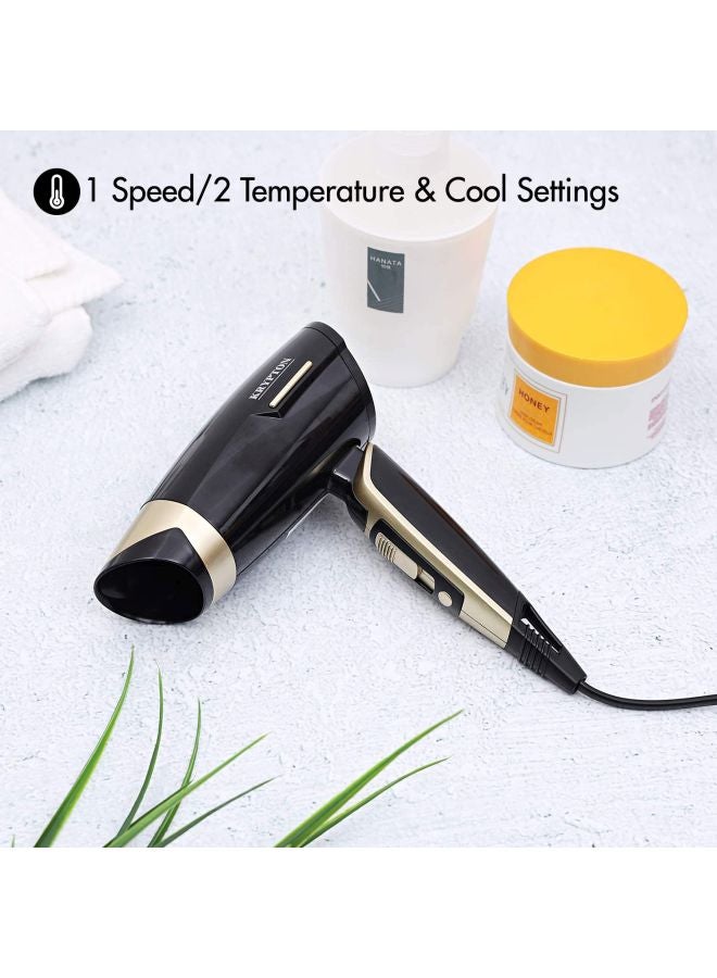 Powerful Hair Dryer With Concentrator Gold/Black - v1622459922/N45385342A_6