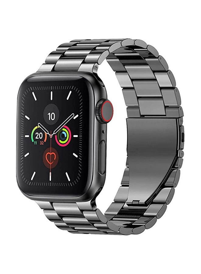 Stainless Steel Band For Apple iWatch Series 6/5/4/3/2/1/SE Black