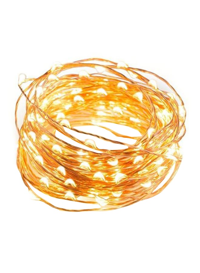 بيوينتي سلسلة مصابيح مكونة من 50 مصباح LED أصفر 3x19سم - Image 1