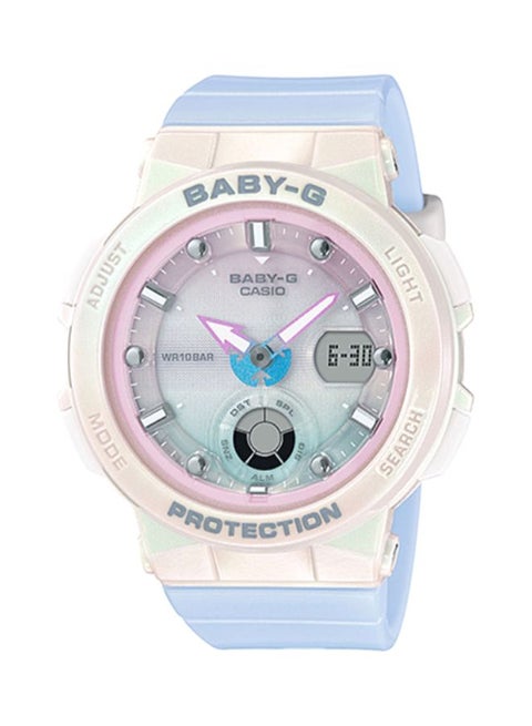ساعة يد رقمية وبعقارب بتصميمٍ عصري وحركة كوارتز طراز BGA-250-7A3 للبنات