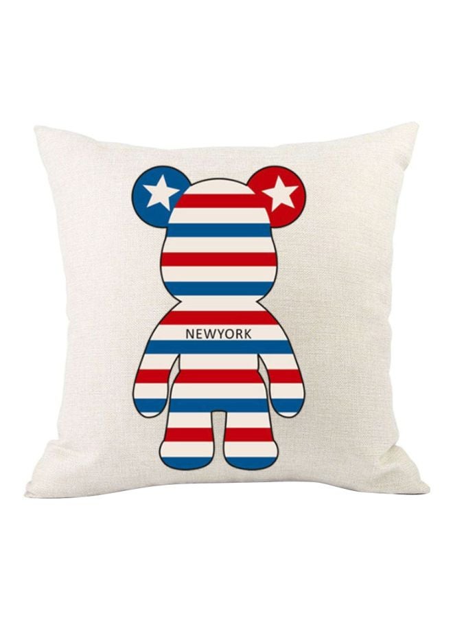 British Style Cushion Cover White/Red/Blue