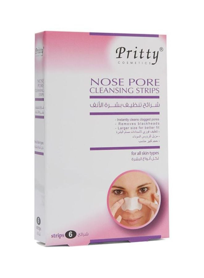 بريتي طقم مكون من 6 شرائط لتنظيف مسام الأنف أبيض 7x2x13سم - Image 3