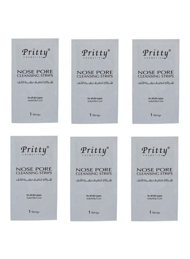 بريتي طقم مكون من 6 شرائط لتنظيف مسام الأنف أبيض 7x2x13سم - Image 4