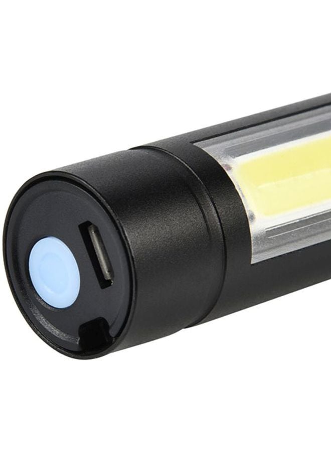 فوبيري - مصباح يدوي Q5 صغير بإضاءة LED قابل لإعادة الشحن عبر منفذ USB بثلاثة أوضاع أسود - Image 1