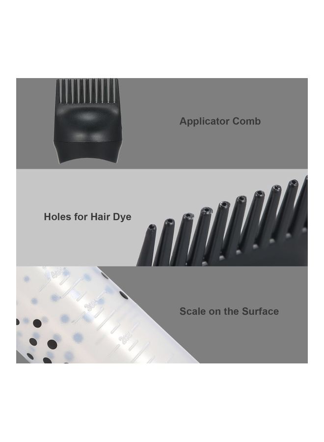 Generic 3-Piece Hair Dye Color Bottle With Applicator Brush Multicolour 4.7x16.6x4.5cm - Image 5