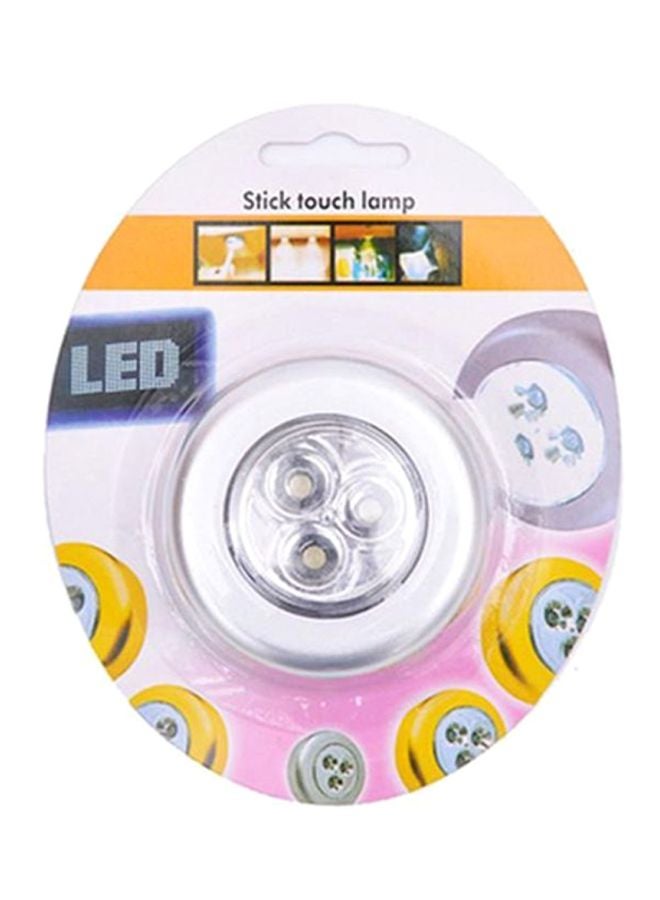 بيوينتي مصباح ليلي LED لاسلكي يعمل بالبطارية أبيض 3x8سم - Image 3