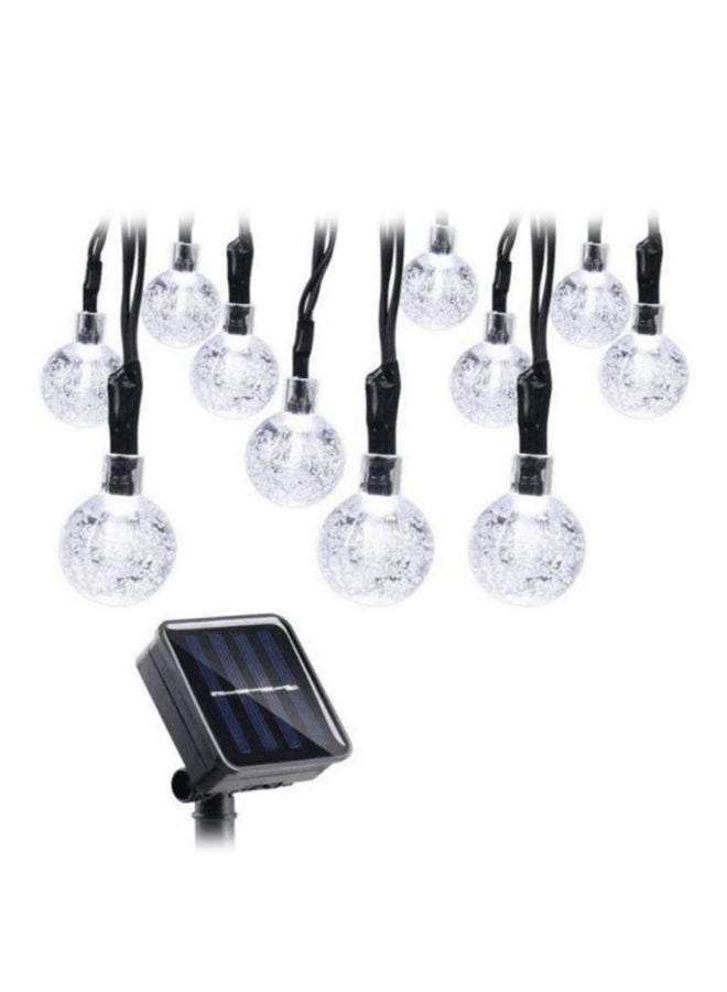 بيوينتي سلسلة مصابيح LED تعمل بالطاقة الشمسية أسود/شفاف 4x21سم