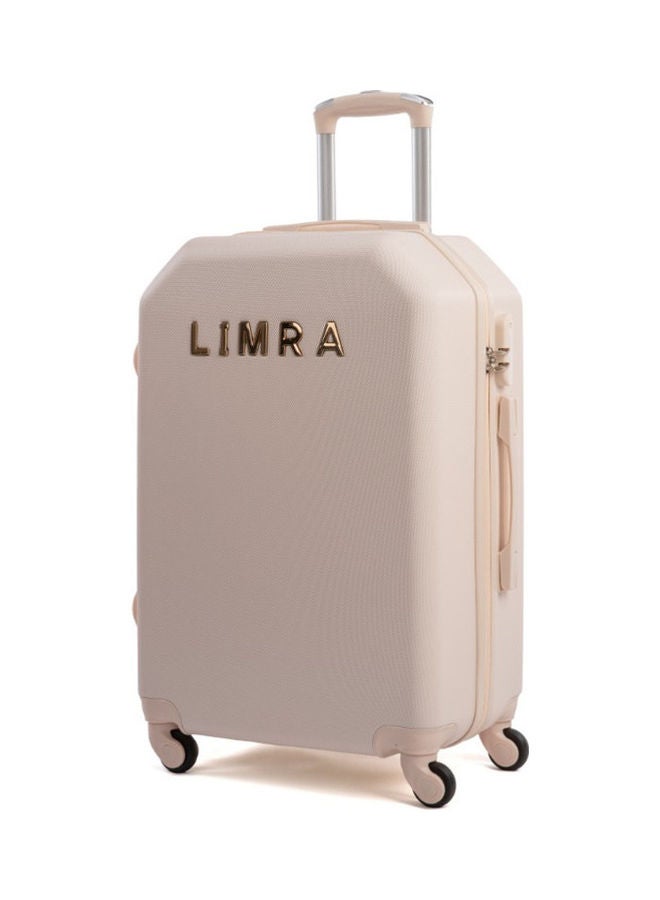 LIMRA Stylish Small Cabin Luggage Trolley Beige - Image 1