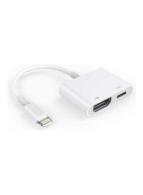 Lightning To HDMI Adapter White