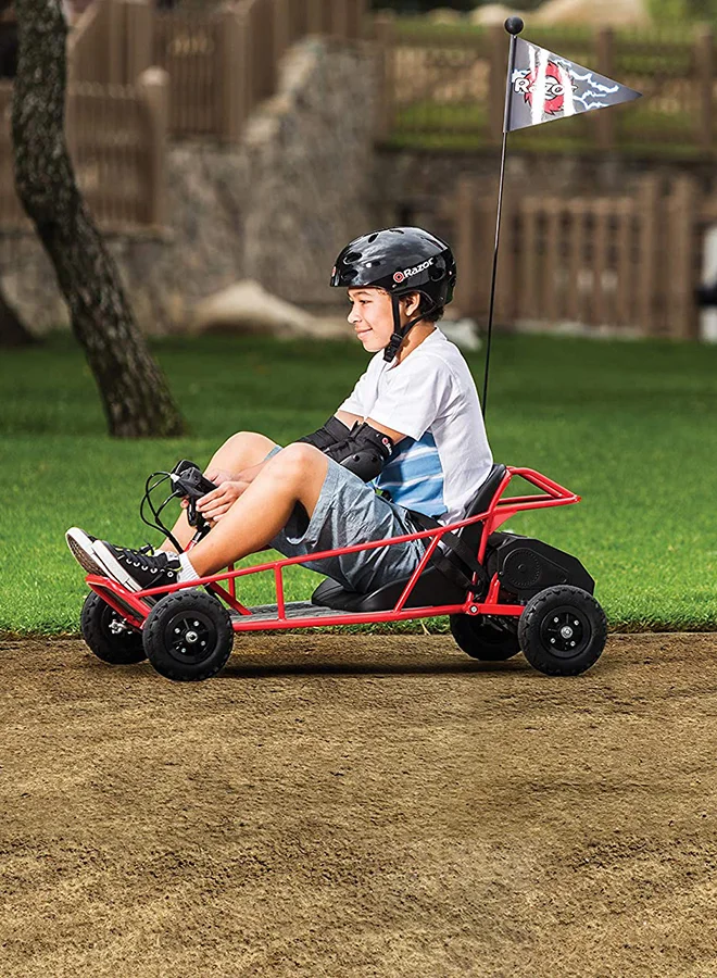 Razor Razor Dune Buggy-Electric Ride-on, Up to 9 mph (14 km/h), Up to 40 Minutes of Continuous Use, BucketSeat with Lap Belt, 8" Pneumatic Tires, 24VRechargeable BatterySystem