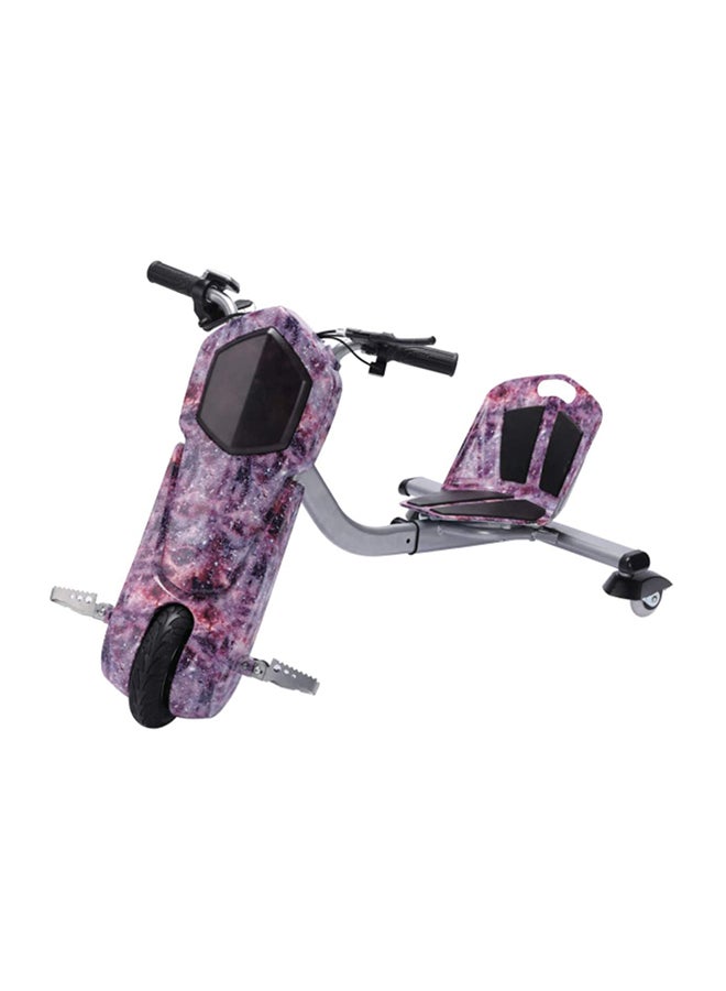 Rockbaby Electric Drifting Scooter With Helmet Knee And Elbow Pads Set For Kids Purple 94x60x64cm - Image 2