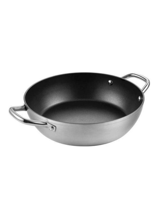 tescoma Grandchef Deep Frying Pan With 2 Grip Black/Silver 28cm - Image 1