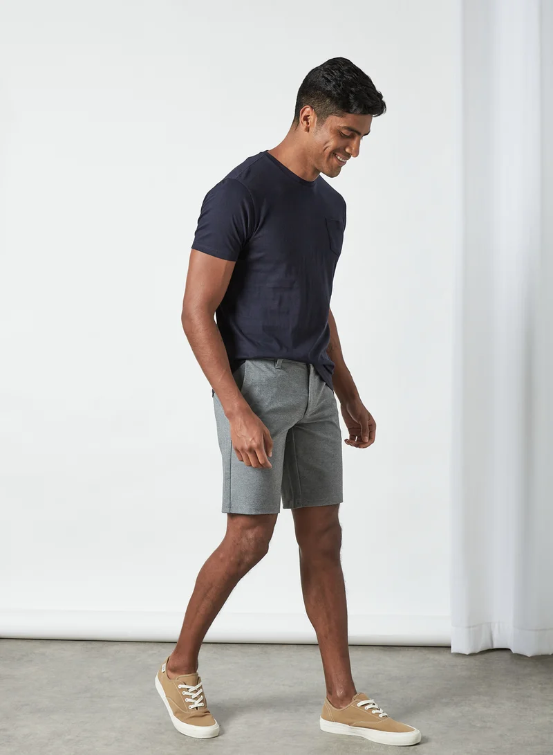 Only & Sons Mark Knitted Shorts Medium Grey Melange