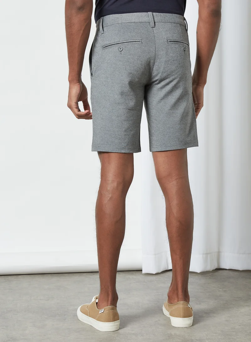 Only & Sons Mark Knitted Shorts Medium Grey Melange