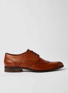 Men's Formal Leather Brogue Shoes Brown