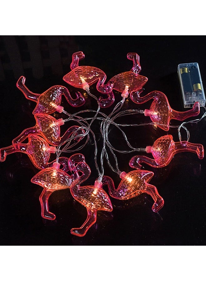 Beauenty 10 LED Flamingo Fairy Light Yellow/Pink 4x16cm - Image 4