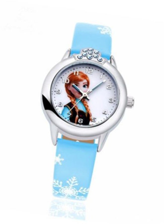 كول بيبي ساعة بعقارب وتصميم أميرة للأطفال طراز QQA030-4 للأطفال - Image 2