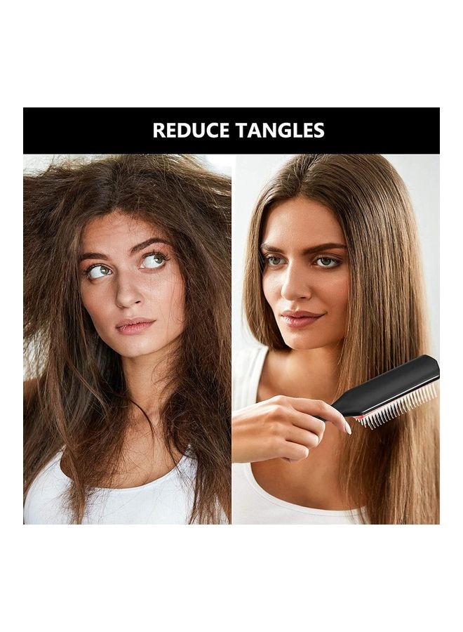 ZENHOME Buffered Nylon Bristle Brush Massage Comb with Anti-static Rubber Pad Multicolour - Image 5