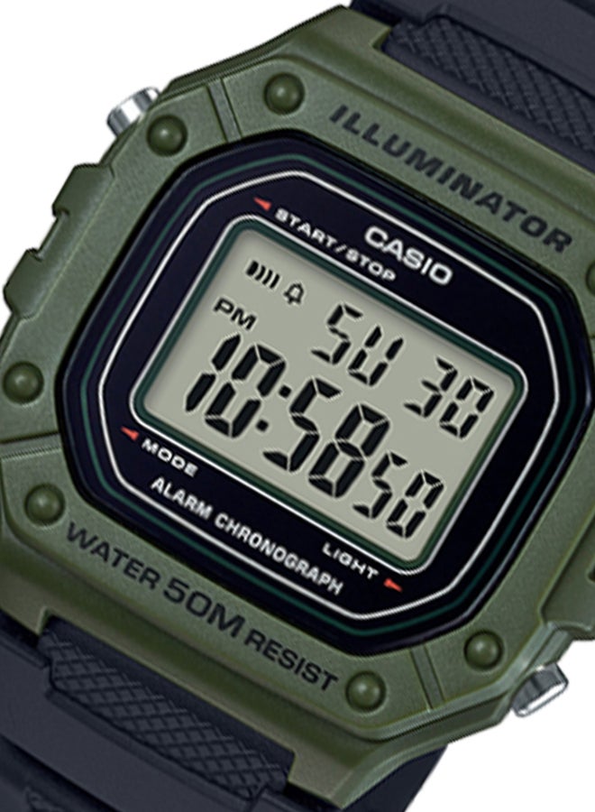 Men's Casio Water Resistant Digital Watch W-218H-3AVDF - v1622476066/N44624238A_6