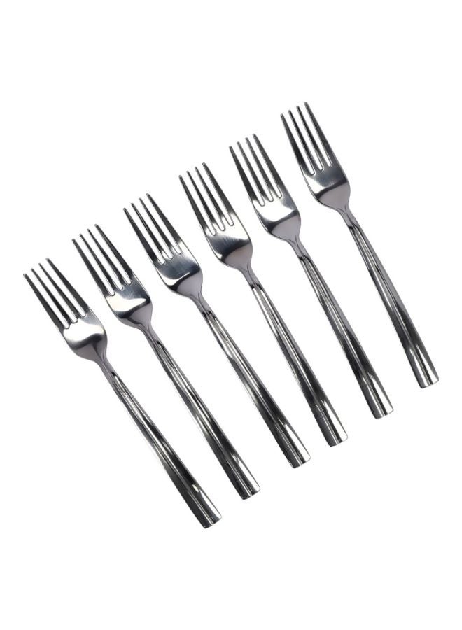 6-Piece Table Fork Silver
