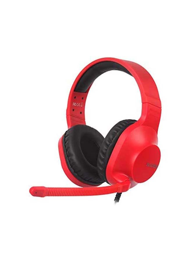 Sades - Sades Spirits Wired Gaming Headset Over-Ear Headphones With Mic Volume Control, Noise Canceling For PC, MAC, PS4, Xbox SA-721-Red - Image 1
