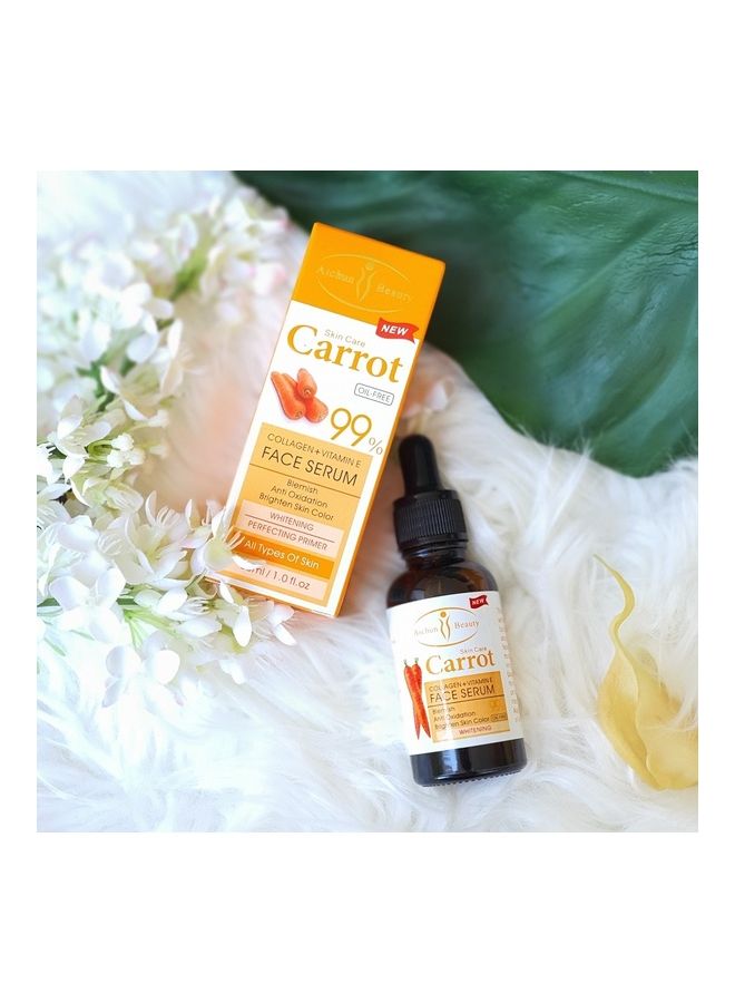 Aichun beauty 4-Piece Carrot Collagen Plus Vitamin-E Face Serum Orange 30ml  - Image 4