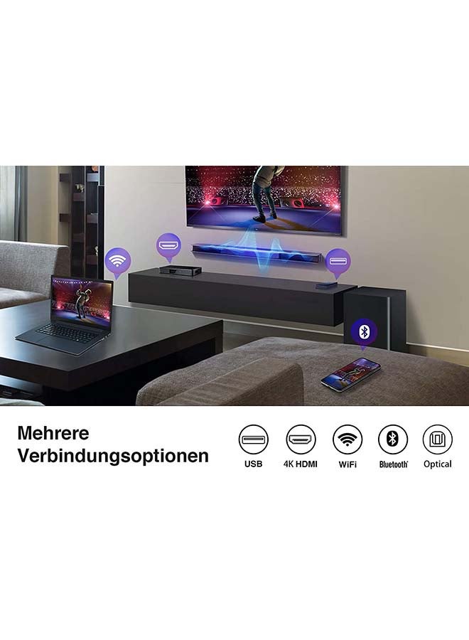 TCL - TCL 3.1CH Ray Danz Soundbar With Wireless Subwoofer 540 Watts TS9030 Black TS9030 Black - Image 1