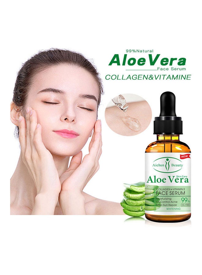 Aichun beauty - 4-Piece Aloe Vera Moisturizing and Oil Control Face Serum Multicolour 30ml - Image 1