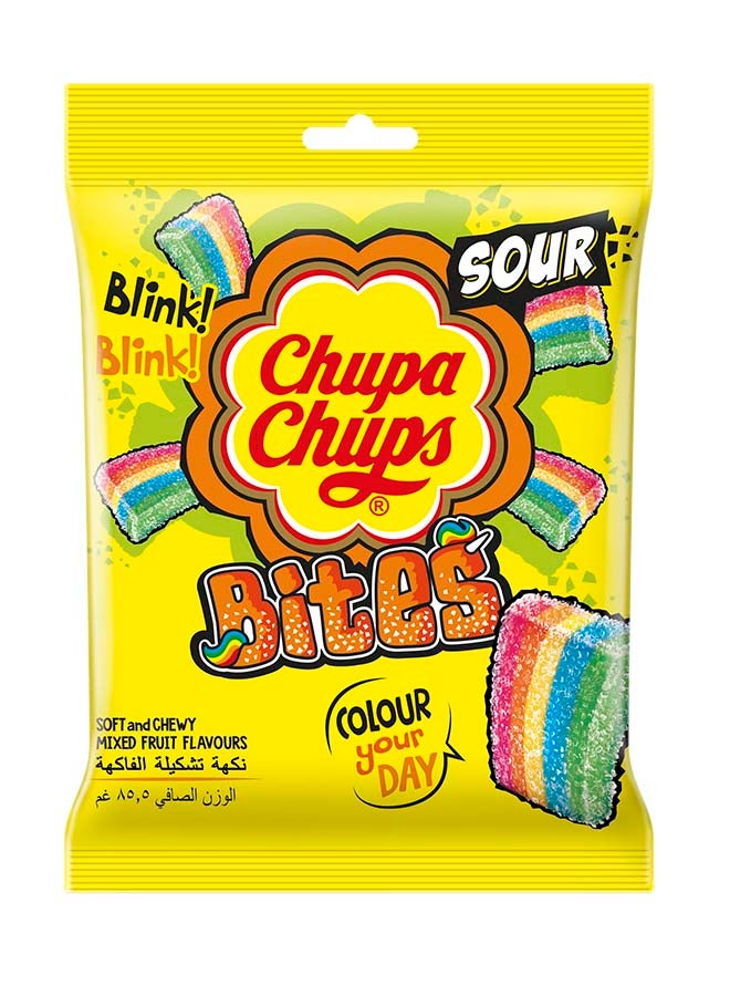 Chupa Chups Sour Bites Mixed Fruit Candy 85.5grams