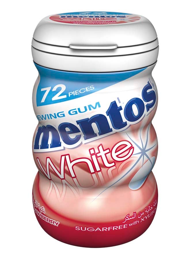 Mentos White Strawberry Chewing Gum 72 Pieces - Image 1