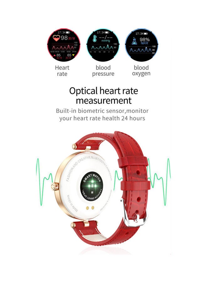 ساعة ذكية تعمل بالبلوتوث طراز S28 . أحمر - Image 2