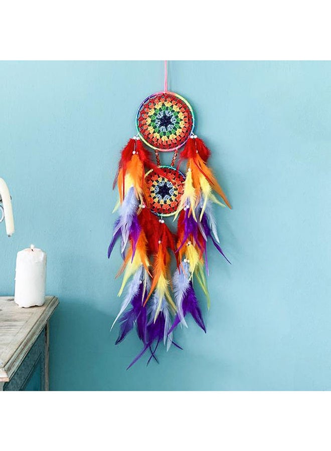 AnneFish Indian Feather Dream Catcher Pendant Multicolour  - Image 3