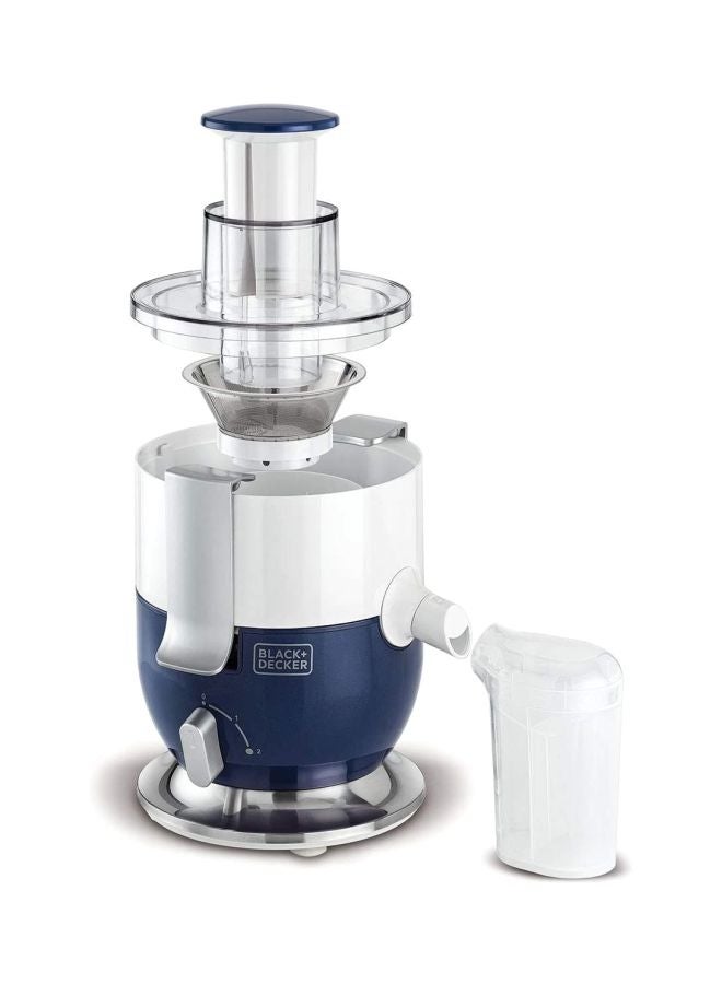 BLACK+DECKER - Juice Extractor JE350 400.0 ml 1000.0 W JE350 Blue/White/Clear - Image 1