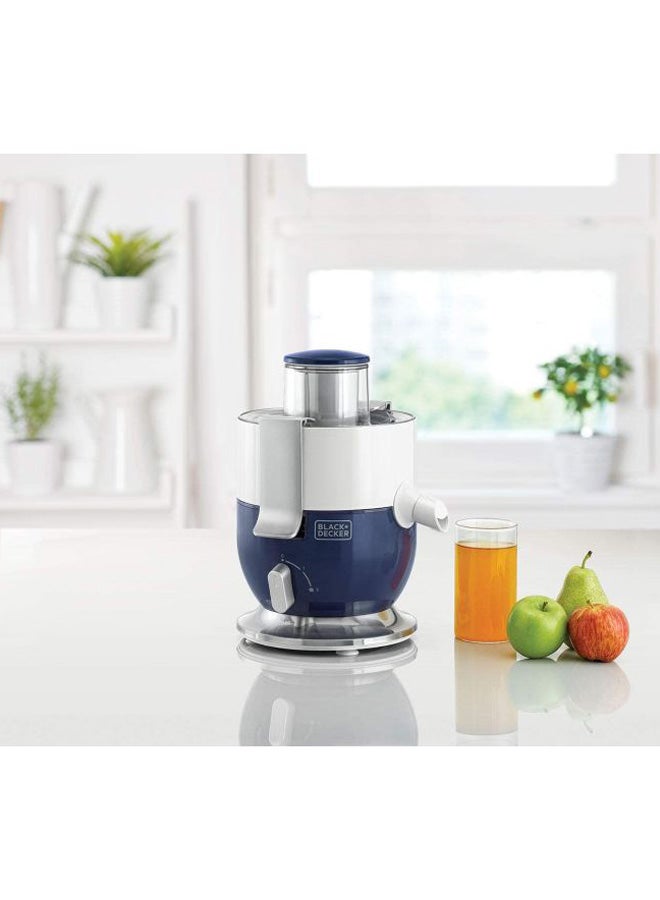BLACK+DECKER - Juice Extractor JE350 400.0 ml 1000.0 W JE350 Blue/White/Clear - Image 1