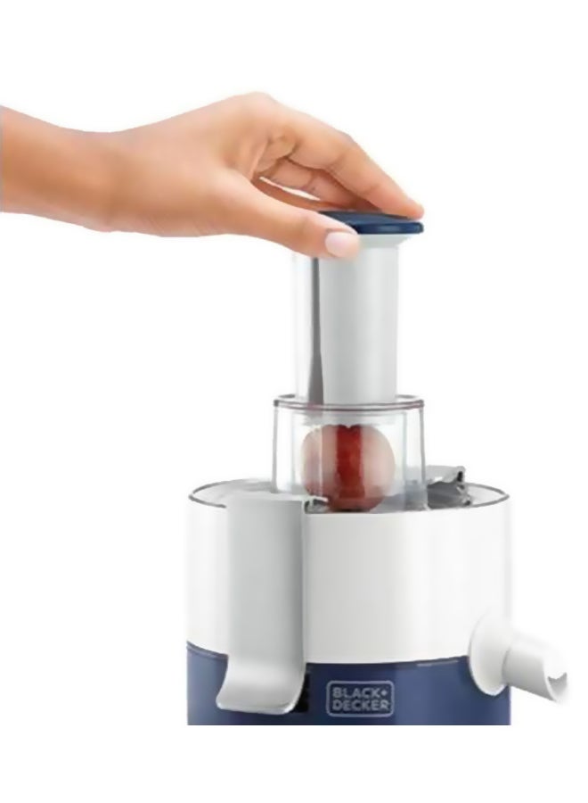 BLACK+DECKER - Juice Extractor JE350 400.0 ml 1000.0 W JE350 Blue/White/Clear - Image 1
