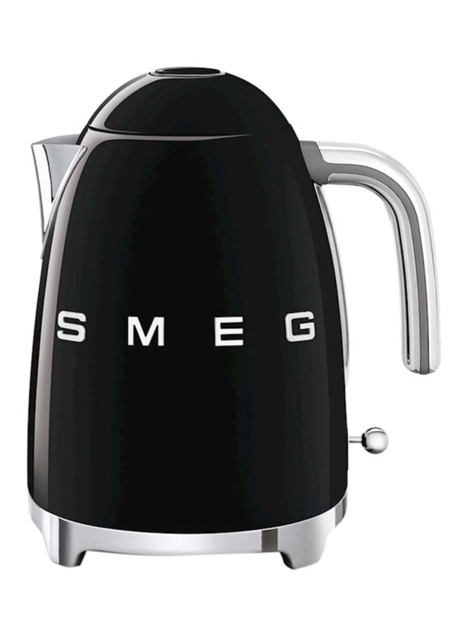smeg 50's Retro Style Aesthetic Electric Kettle 1.7 L 2400 W KLF03BLUK/AU Black/Silver  - Image 3