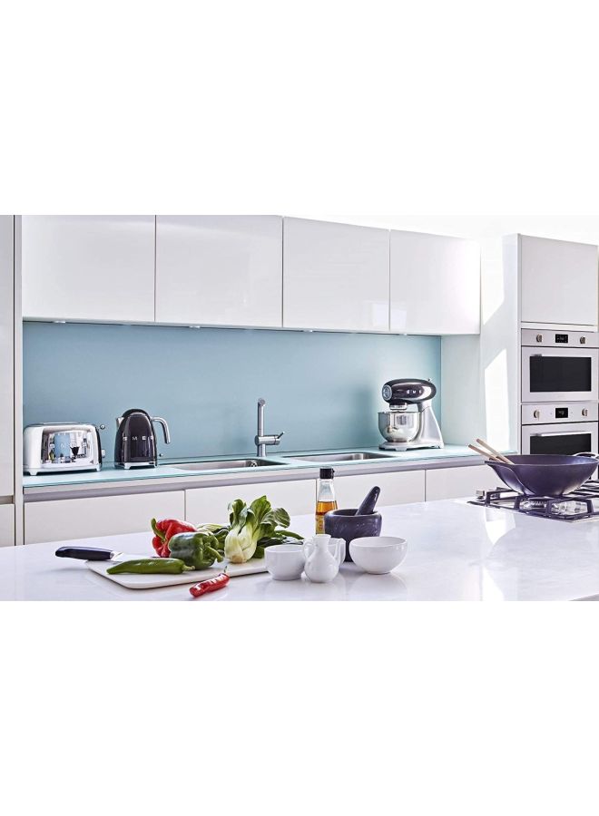 smeg 50's Retro Style Aesthetic Electric Kettle 1.7 L 2400 W KLF03BLUK/AU Black/Silver  - Image 4