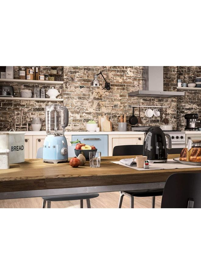 smeg 50's Retro Style Aesthetic Electric Kettle 1.7 L 2400 W KLF03BLUK/AU Black/Silver  - Image 5