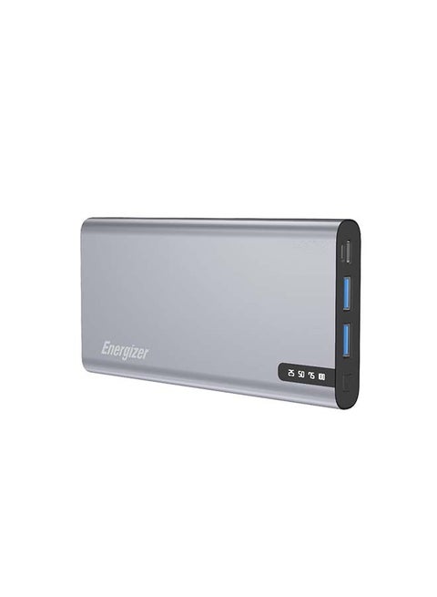 10000.0 mAh 10000 mAh Power Delivery And Quick Charging Power Bank with Dual USB-A Outputs/ USB-C Out/In Port, 18 W Smart USB-C Fast Charging for Android Devices with PowerSafe Management Grey