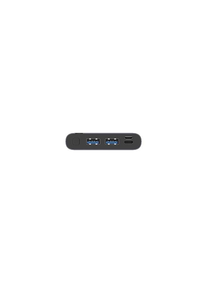 10000.0 mAh 10000 mAh Power Delivery And Quick Charging Power Bank with Dual USB-A Outputs/ USB-C Out/In Port, 18 W Smart USB-C Fast Charging for Android Devices with PowerSafe Management Grey